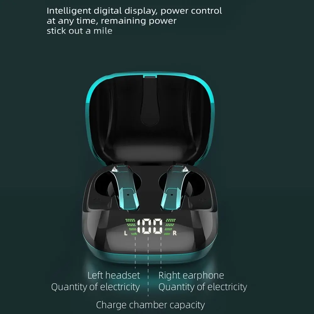 Wireless TWS Gaming Bluetooth 5.0 Earphones With Microphone Built-in Microphone Built-in Microphone Noise Cancellation Wireless Noise Isolating In Ear On Ear
