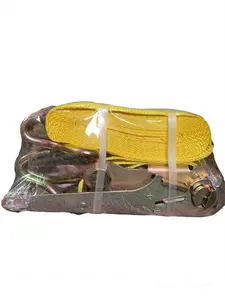4"x30ft Ratchet Strap Assembly, for Flatbed Cargo Securing, Heavy-Duty Load Securing Tool