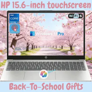 HP 15.6" Touchscreen Business & Student Laptop - Intel i3 1315U(Up to 4.5GHz) • 64GB RAM, 4TB SSD • 15.6" HD Display • Wi-Fi 6 • AI Copilot • Win 11 Pro|Back-To-School Gifts
