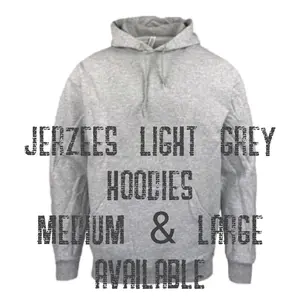 Jerzees Light Grey Custom made Hoodie