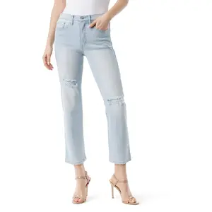 Harmony Straight High Rise Jean in Rejoice