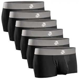 Modal 3in Boxer Briefs No Fly 6pk Black