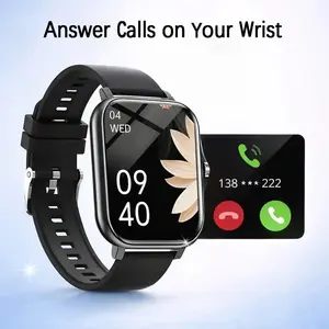 Smartwatch with Wireless Calling & Dialing, Multiple Sports Modes, App Notifications, Alarm Reminder and Music Playback, Compatible with iPhone and Android, Multifunctional Smart Watch #GLOBAL PICKS o Watch with Calls