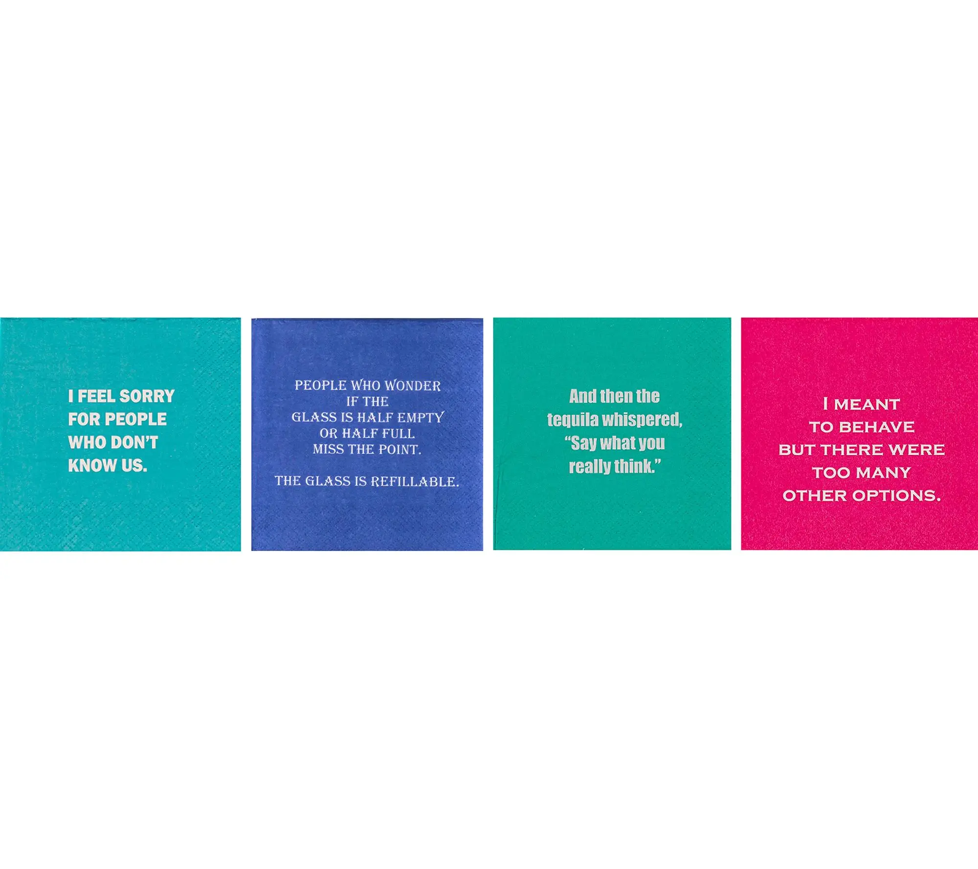 Mary Phillips Designs S/4 Variety Pack of Cocktail Napkins