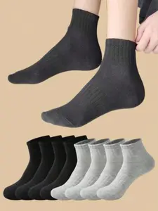 Unisex Mid-Calf Socks, 10/8/6 Pairs, Comfortable Soft Breathable Sports Socks, Casual Daily Wear, Outdoor Activities
