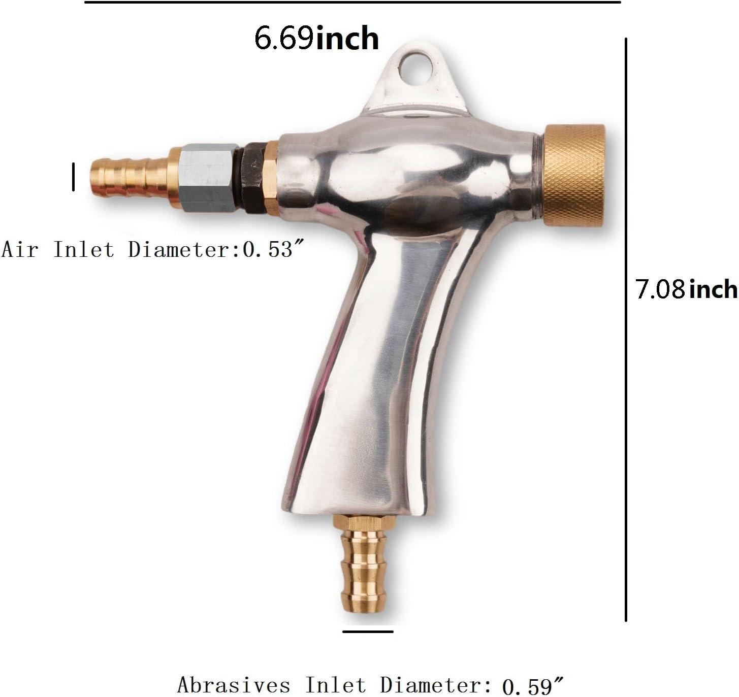 Sandblaster Gun Air Sand Blasting Ceramic Nozzles Kit for Sandblaster Cabinet