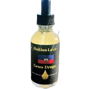 Haitian Lavie Grow Drops - Natural Oil for Weak Thin Edges, Suitable for Women Wearing Wigs & Skin & Hair & Beard Enhancement