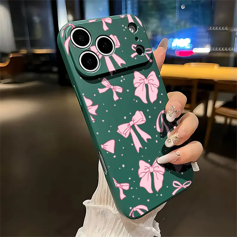 Green-Full screen pink bow tie