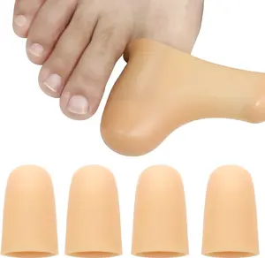 4 Pack Gel Toe Cap and Protector for Big Toe - Cushions and Protects