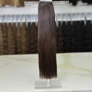 K-tip Slavic hair, colored, straight 20 inch, 134gr, 223 str