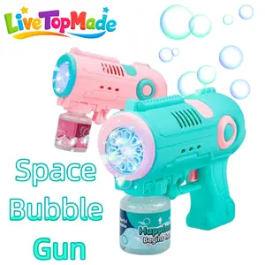 Space Bubble Gun Toy, Handheld Bubble Maker, Fun Outdoor Play Equipment for Kids, Durable Design for，Gift for boys and girls