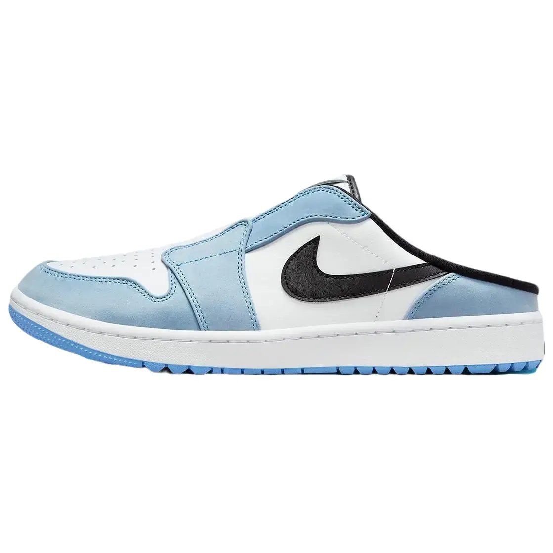 Nike Air Jordan 1 Mule Golf 'University Blue' Men's Iconic Look Slip-On Sneaker - Men’s Relaxed Fit Solid Functional, Cushioned Sole Comfort, Golfing Traction, Quick Rounds All-Season Sports Footwear