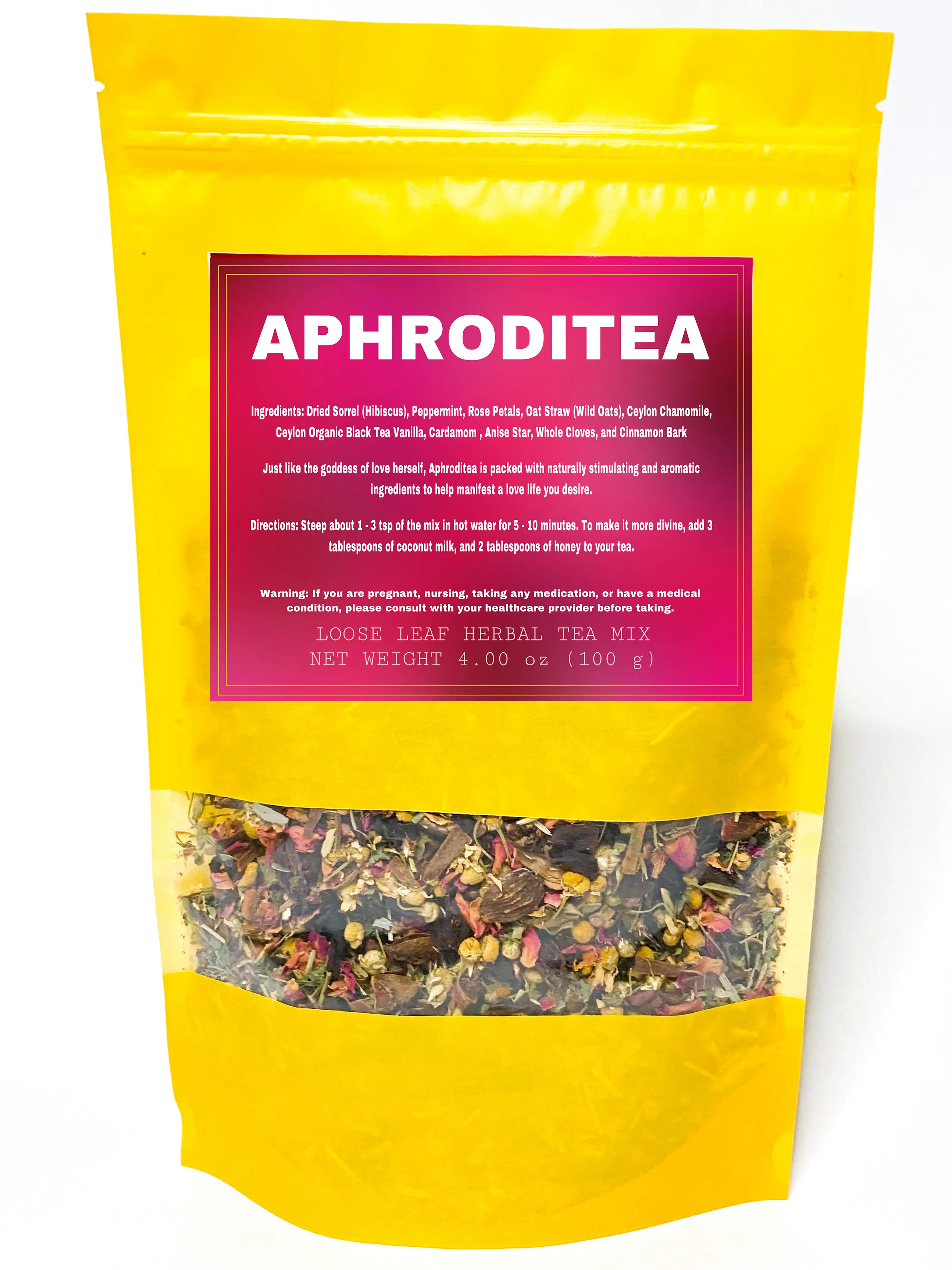 Deitea - Aphroditea, 4 oz (Loose Leaf Herbal Tea Mix)
