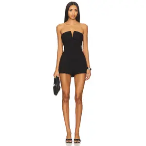 Bardot Jezel Strapless Playsuit in Black