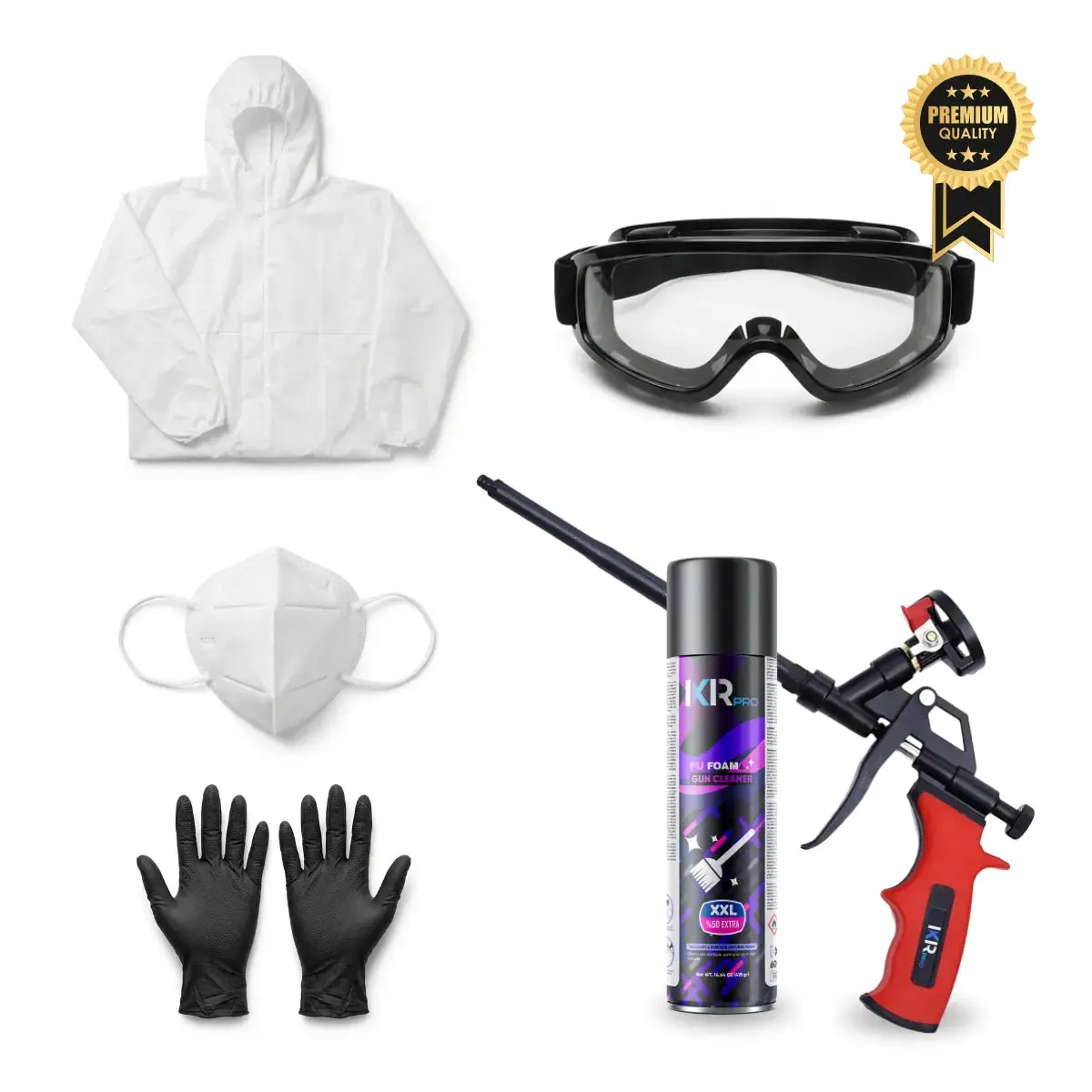 Spray Foam Starter Kit - Gun, Cleaner & Safety Gear | IxirPro