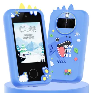 Kids Toy Phone with Dual Camera | 2.8" Touchscreen Toddler Cell Phone with Games & Music Player, Educational Learning Toy for Boys & Girls