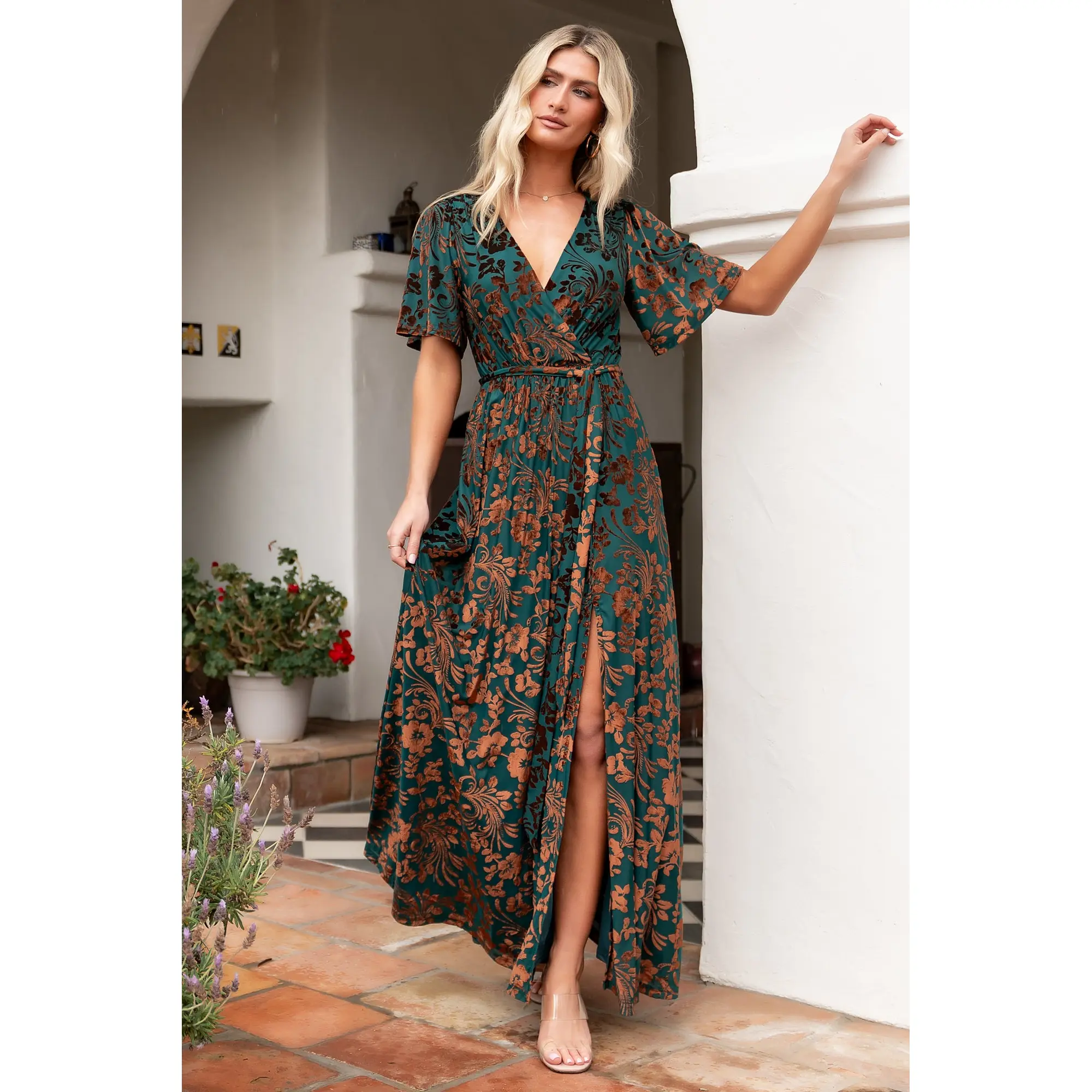 cotton abaya dress Layla Coffee %100 Cotton Linen CARE Week 1326 Island Cays Fiesta Beach Color:white corset