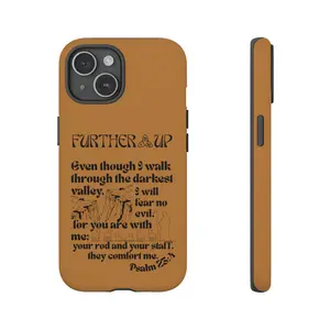 Inspirational Phone Case with Psalm 23 Verse, Motivational Gift, Bible Verse Design, Custom Phone Cover, Faith-Based Accessory