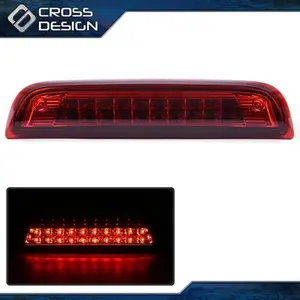 CROSSDESIGN LED 3rd Brake Light Cargo Lamp Fit For 2014-2018 Silverado/Sierra Red Lens Rear