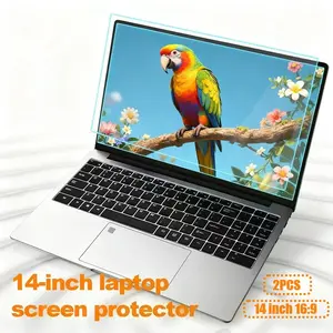 2PCS 14Inch Anti Glare Laptop Screen Protector 5H Hardness PET 16:9 Ratio for Lenovo HP ASUS etc Matte Finish
