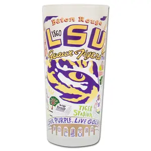 Louisiana State University (LSU) Collegiate Drinking Glass