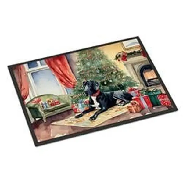 Carolines Treasures DAC2669MAT 0.15 x 18 x 27 in. Great Dane Cozy Christmas Doormat