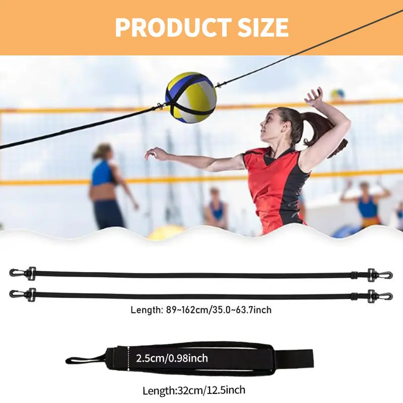Volleyball Training Supplies Jumping Spike Adjustable High Auxiliary Elastic Volleyball Trainer