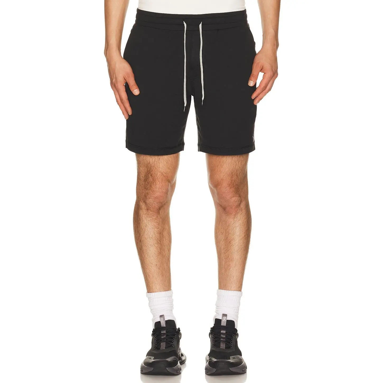 Vuori Ponto Performance 7" Short in Black Heather