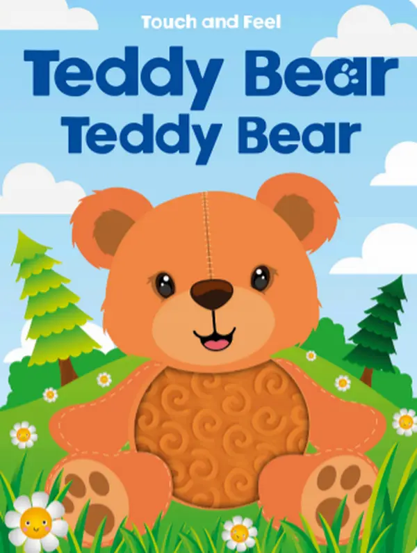 Teddy Cub Touch-and-Feel Board Book - Sensory, Interactive Kids Learning Material for Infants’ Tactile Exploration & Early Hands-On Development