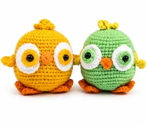 TIKA Beginner Crochet Kit 2-Pack Chicks with Step-by-Step Video Tutorials, DIY Amigurumi Animal Crochet Set