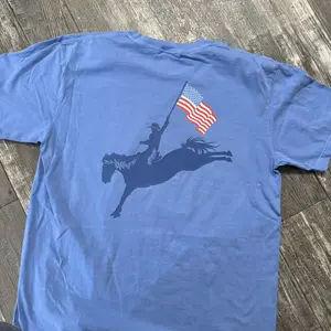 USA Cowboy Riding Horse Graphic T-Shirt Unisex Comfort Crewneck Casual Summer Streetwear