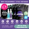 TRESS WELLNESS Hard Wax Beads Kit - 6 Scented Wax Beads Bags for Full Body Waxing with Lavender, Peppermint, Tea Tree & Lemon Scents - 1.3lb Professional Grade Waxing Kit Body Care Aroma