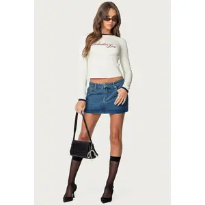 Chiara Denim Micro Skirt