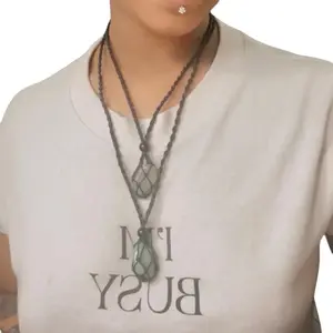 Black Adjustable Crystal Holder Necklace - Slay’d Studio