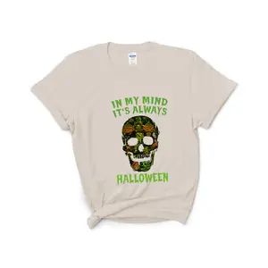 In My Mind It's Always Halloween Shirt, Halloween T shirt, Halloween Pumpkin Shirts, Halloween Shirt spooky shirt snoopy shirt