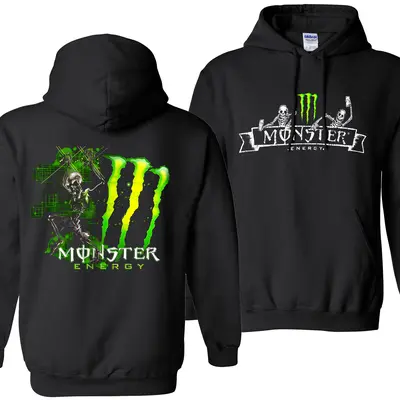 Monster Energy Fox Racing Hoodie Just Fckn Send It Monster Energy