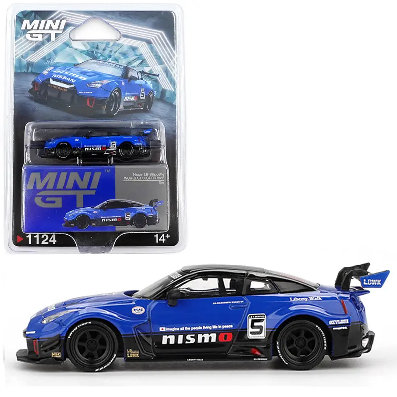Mini GT 1:64 LB-Silhouette WORKS GT NISSAN 35GT-RR Ver.2 – Blue