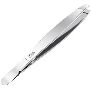 Tweezers For Women Facial Hair, Professional Precision Eyebrow Tweezers for Women and Men, Stainless Steel Slanted Hair Removal Plucker