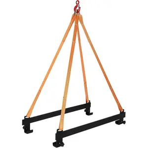 Watercraft Lift Sling Heavy Duty 1600 LB Capacity Jet Ski Lift Straps with Rubber Coated Steel Bars for PWC, Personal Watercraft & Boat Lifting