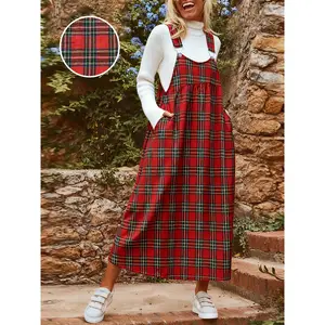 Women's plus size new belt printed plaid casual skirt, designed fashionable and loose, very suitable for daily wear and comfort, women's clothingRAIMENTRY