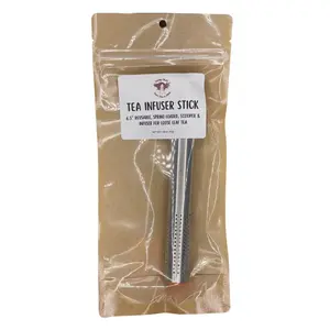 Witchy Pooh's Tea Infuser Spring Action Button Stick for Loose Leaf Tea and Herbs, Perfect for Travel, Easy to use, No Mess, Witchy Pooh's