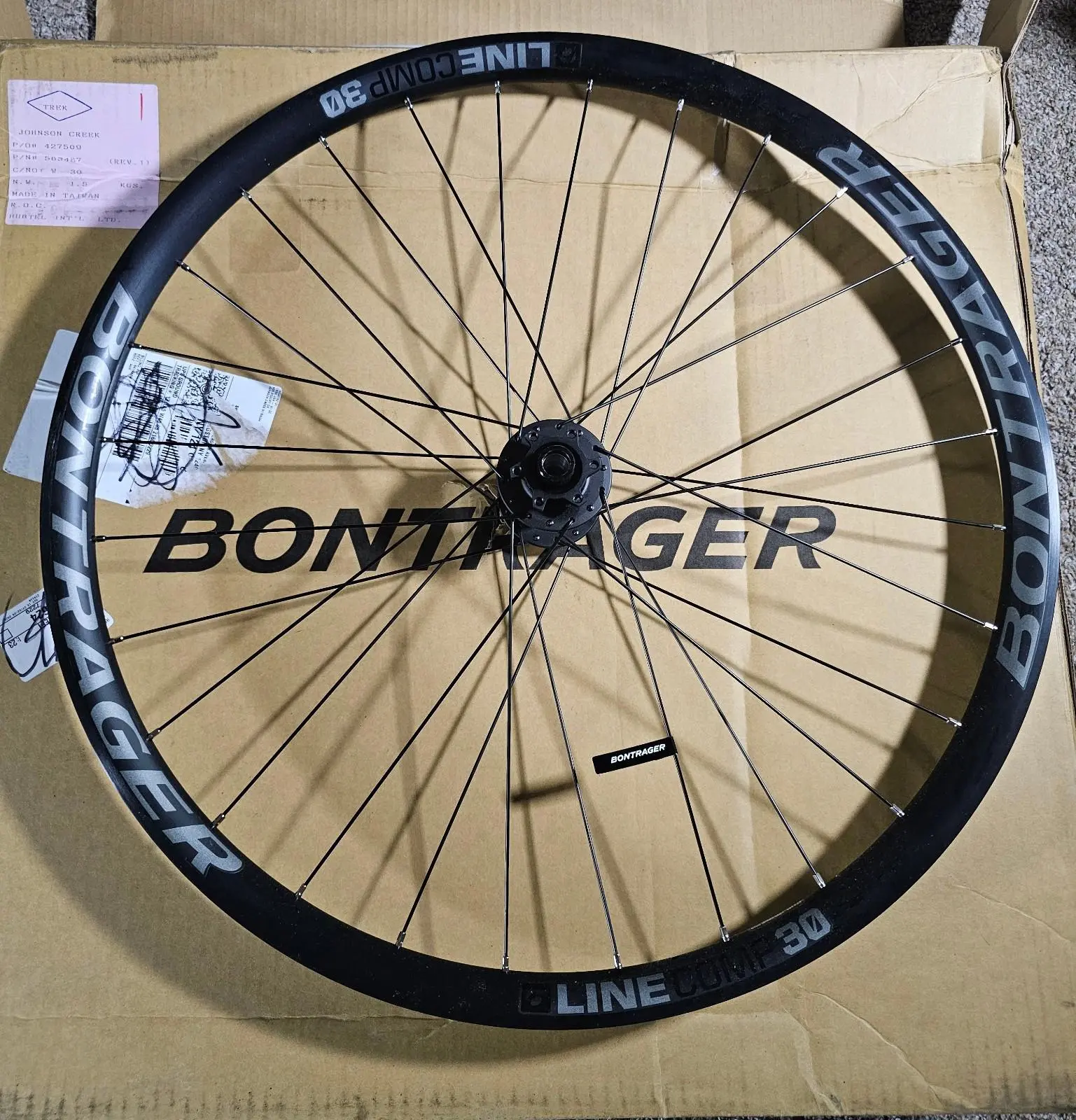 TREK Bontrager Line Comp 30 Front MTB TLR Alloy Wheel 27" NWD