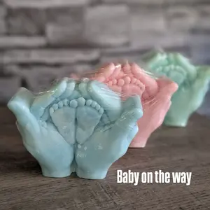 Baby on the way candle