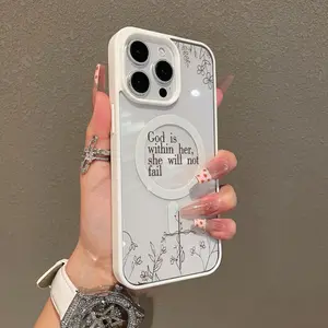 Premium Magnetic Case for iPhone11/12/13/14/15/16/promax God is within her, she will not fail MagSafe Ready,Anti-Fall,Ultra-Thin Design|Perfect for Everyday Use