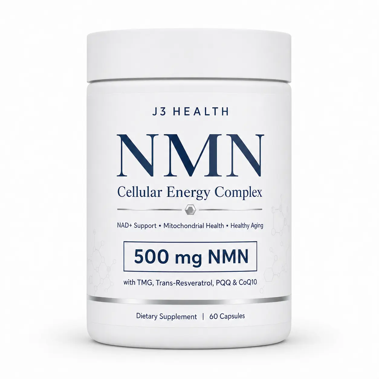Extra Strength NMN NAD+ Supplement for Cellular Energy | with TMG, Resveratrol, PQQ & CoQ10 | Mitochondrial Support Formula for Men & Women | Healthy Aging & Energy Boost