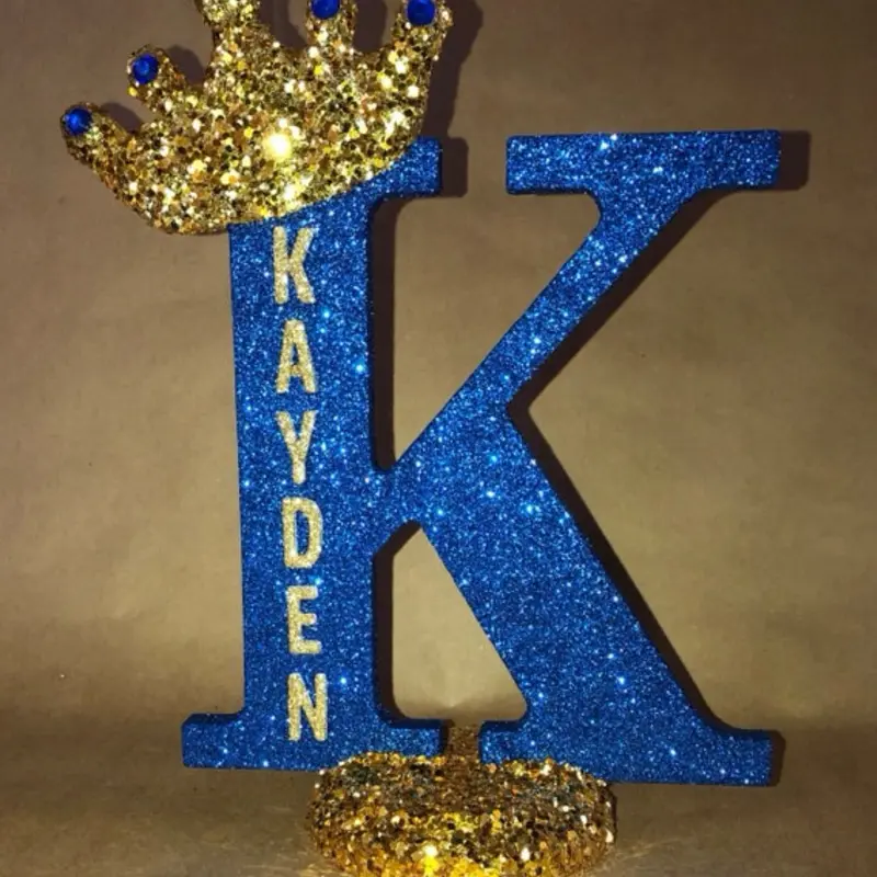 Sparkling 11” tall freestanding royal themed centerpieces Sculpture