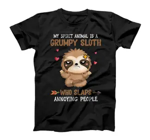 My Spirit Animal Is A Grumpy Sloth Funny T-Shirt, Sweatshirt, Hoodie, Sweatshirt, Hoodie