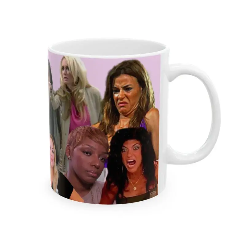 Iconic Real Housewives Ceramic Mug Nene Leakes, Kim & Kyle Richards (11oz)