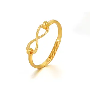 Tewiky 14K Gold-Plated Adjustable Spring Bracelet with Paperclip Symbol Design for Women Perfect for Daily Outfits Mother's Day Gift