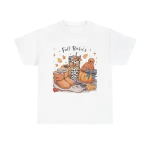 Fall Design Unisex T-Shirt, Autumn Tee, Gender Neutral Shirt, Cozy Fall Graphic Tee, Fall Vibes Shirt